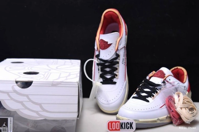 Bmlin Shoes Jordan Low White Red SP 2 Off-White DJ4375-106 Retro 0812